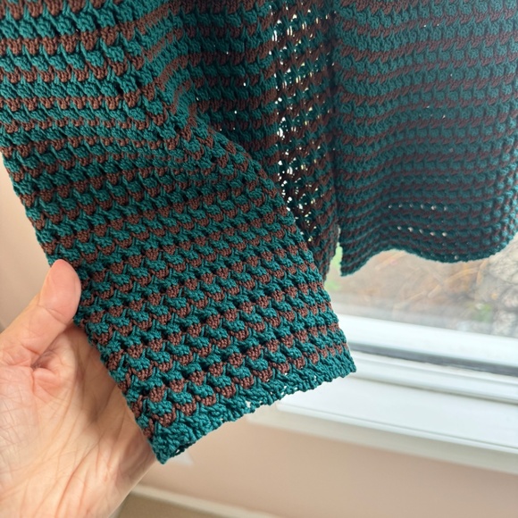 Authentic Prada Long Cardigan Sweater Vintage Green/Brown Stunning and unique. - Picture 16 of 16